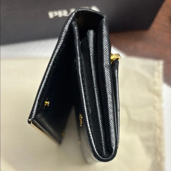Prada Black Leather Wallet #PRA-212
